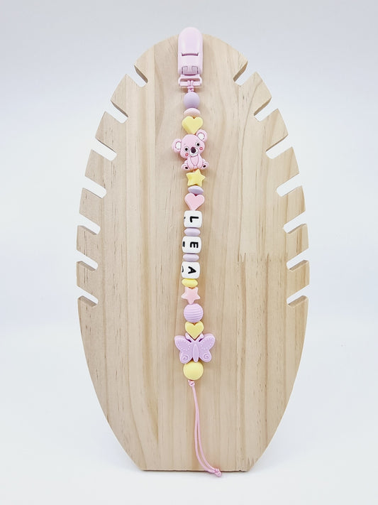 Attache-tétine - Koala/Papillon