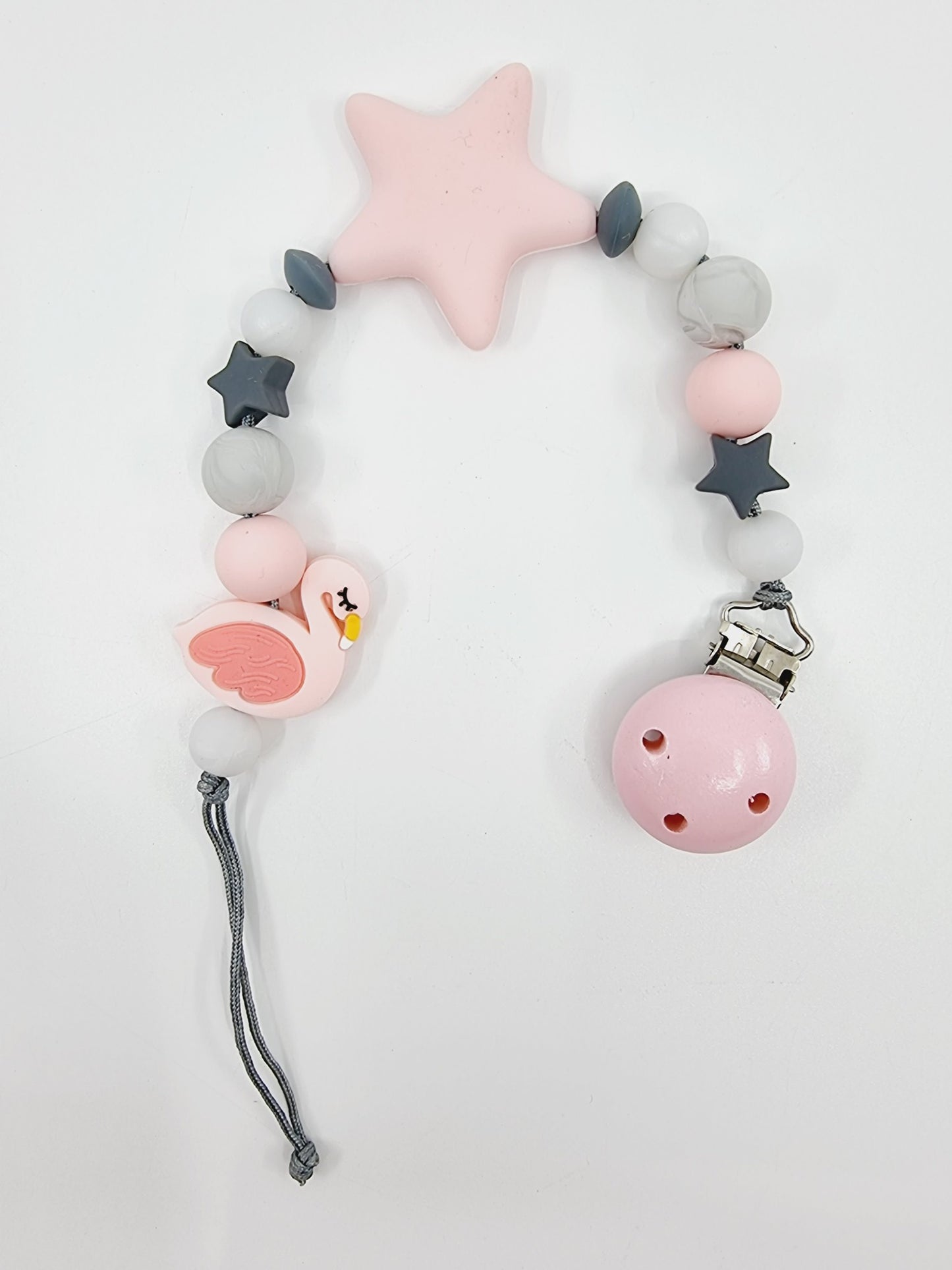 Attache-tétine - Etoile/Flamant