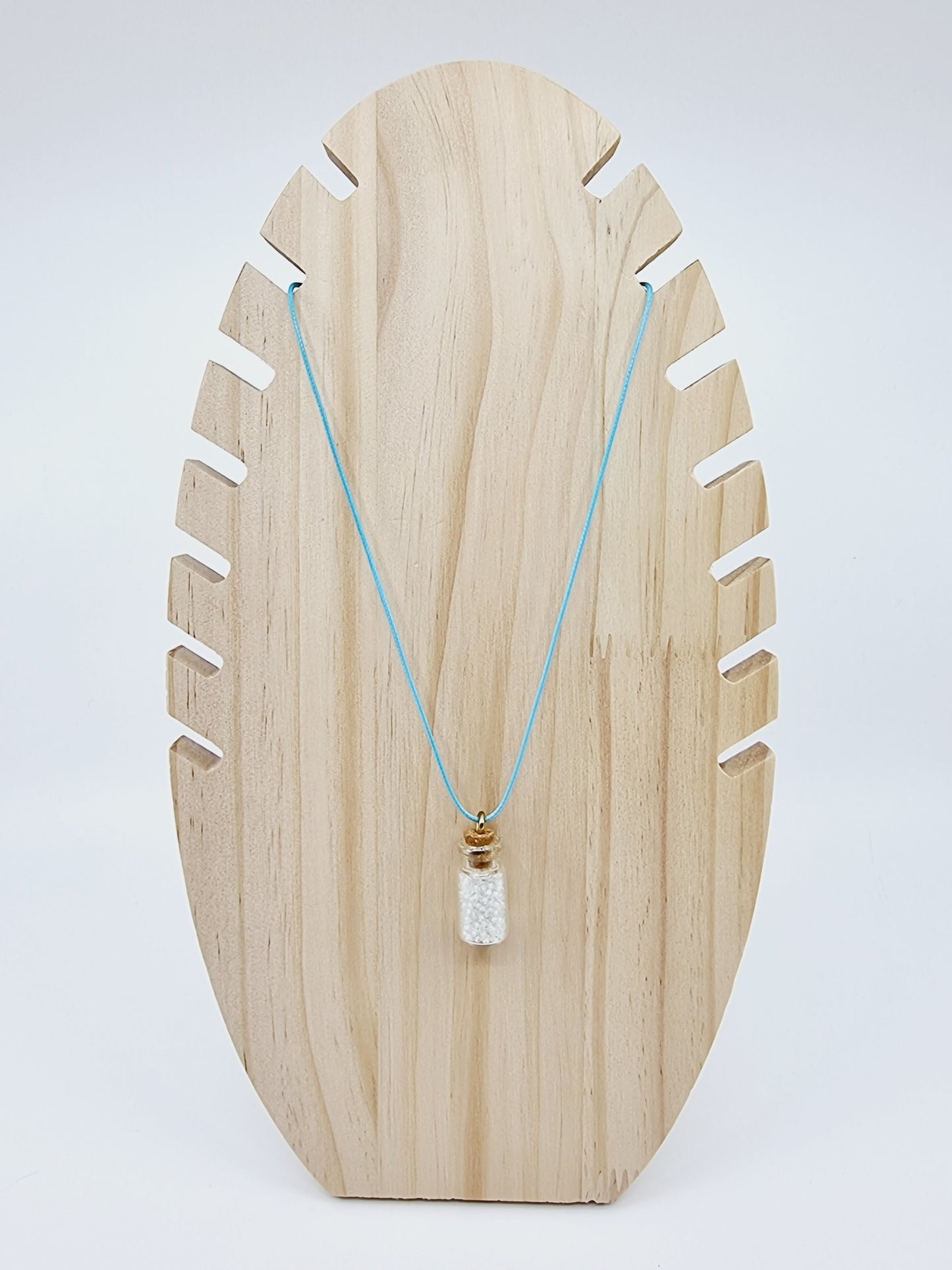 Collier fiole - blanche