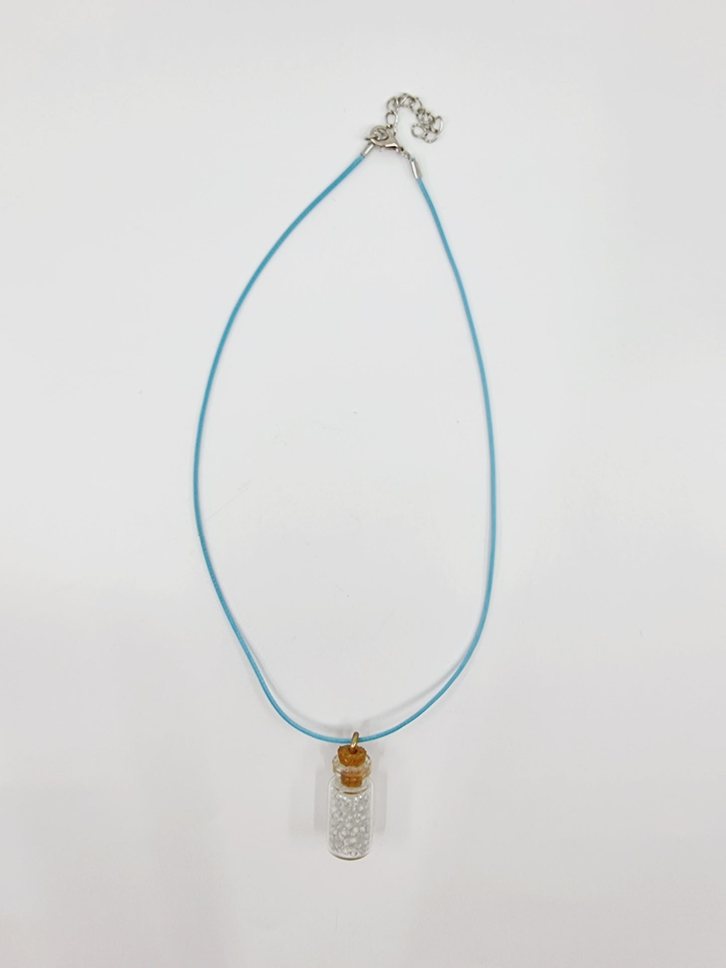 Collier fiole - blanche