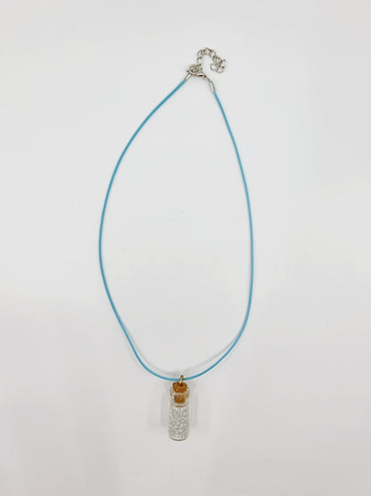 Collier fiole - blanche