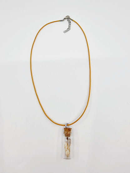 Collier fiole - coquillage