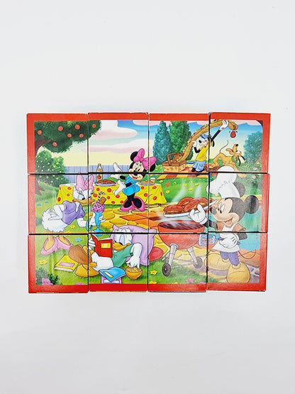 Puzzle cube  - Mickey et ses amis (12 cubes)