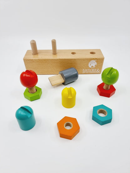 Visse & dévisse ton jouet en bois