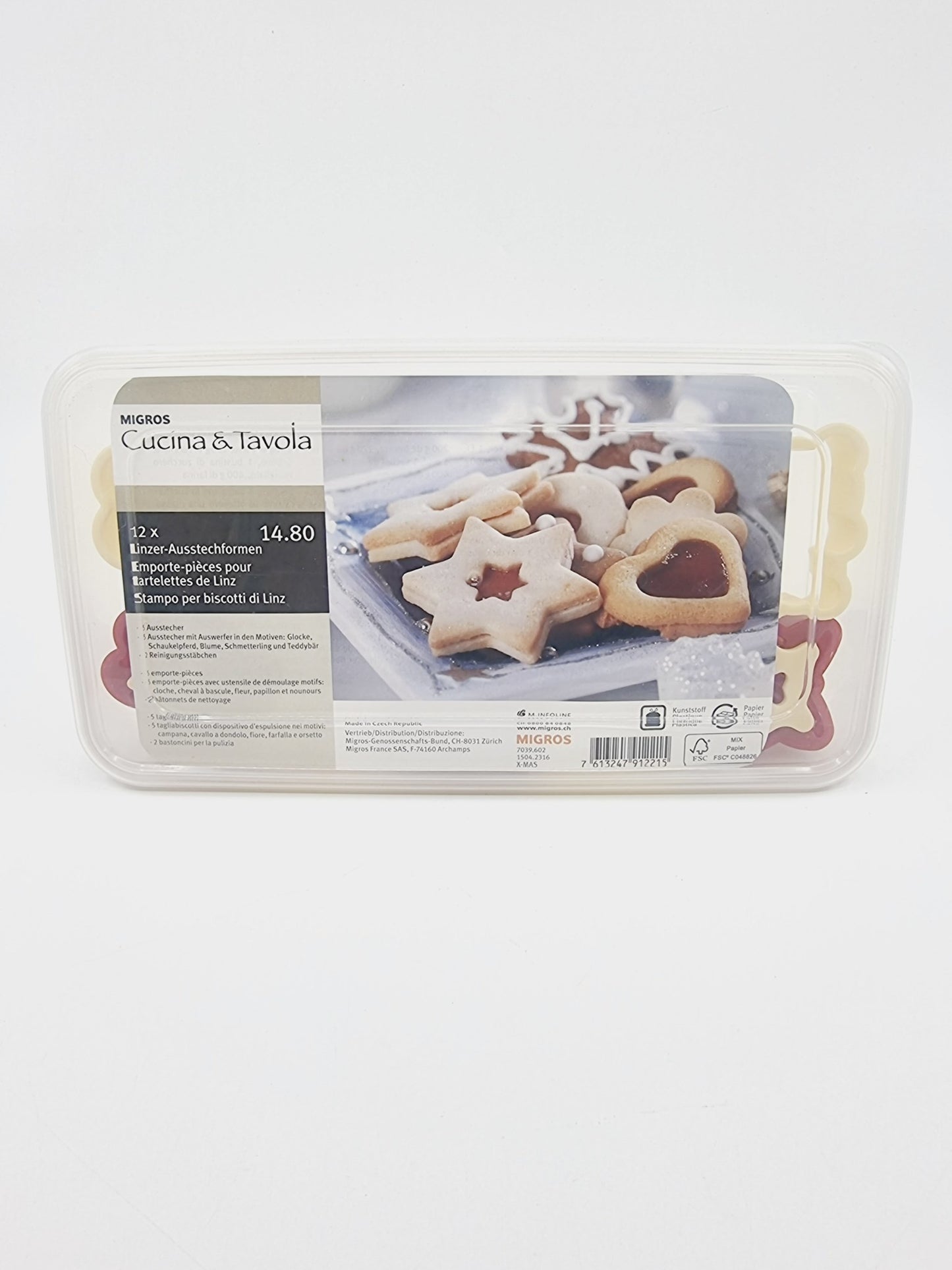 Emporte-pièces pour biscuits de Linz (12 pièces)