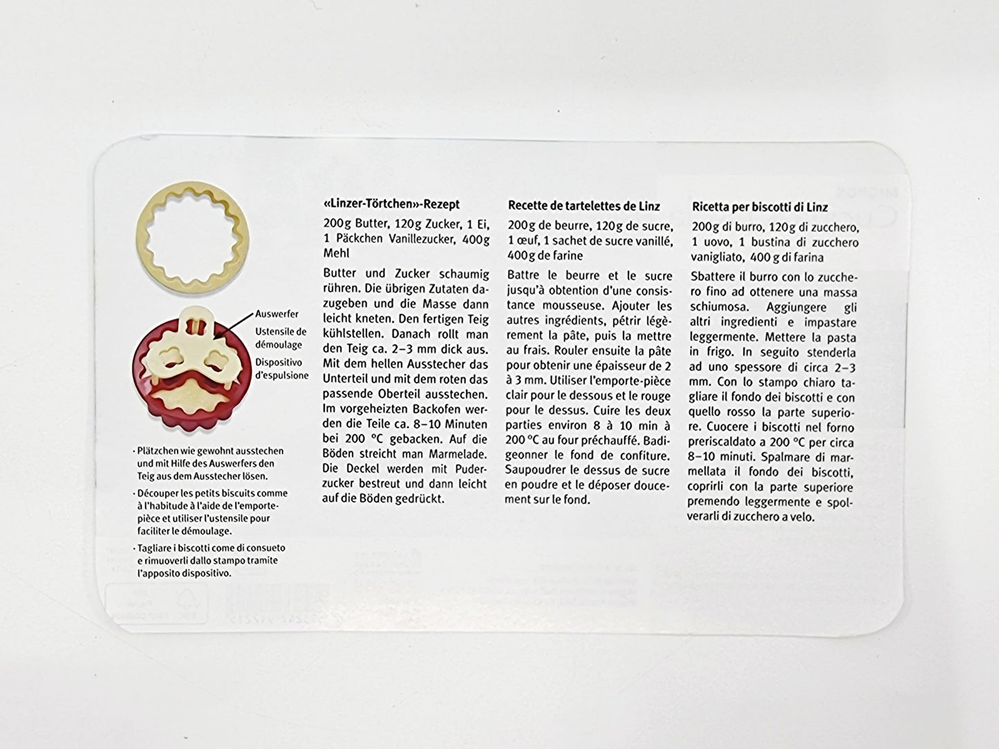 Emporte-pièces pour biscuits de Linz (12 pièces)