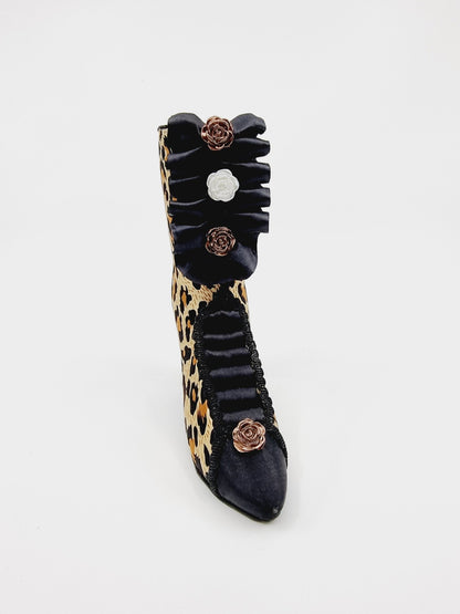 Porte-bagues chaussure léopard