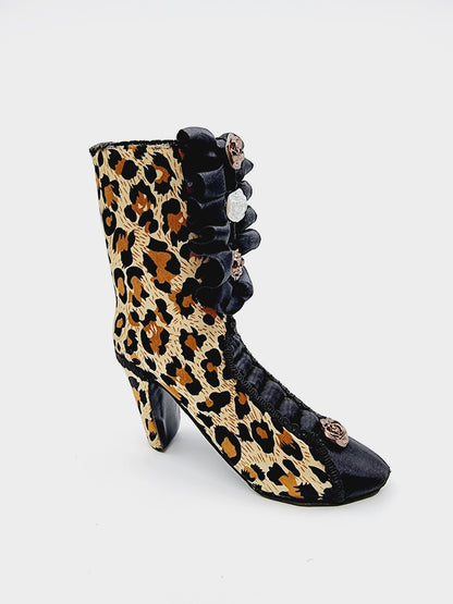 Porte-bagues chaussure léopard