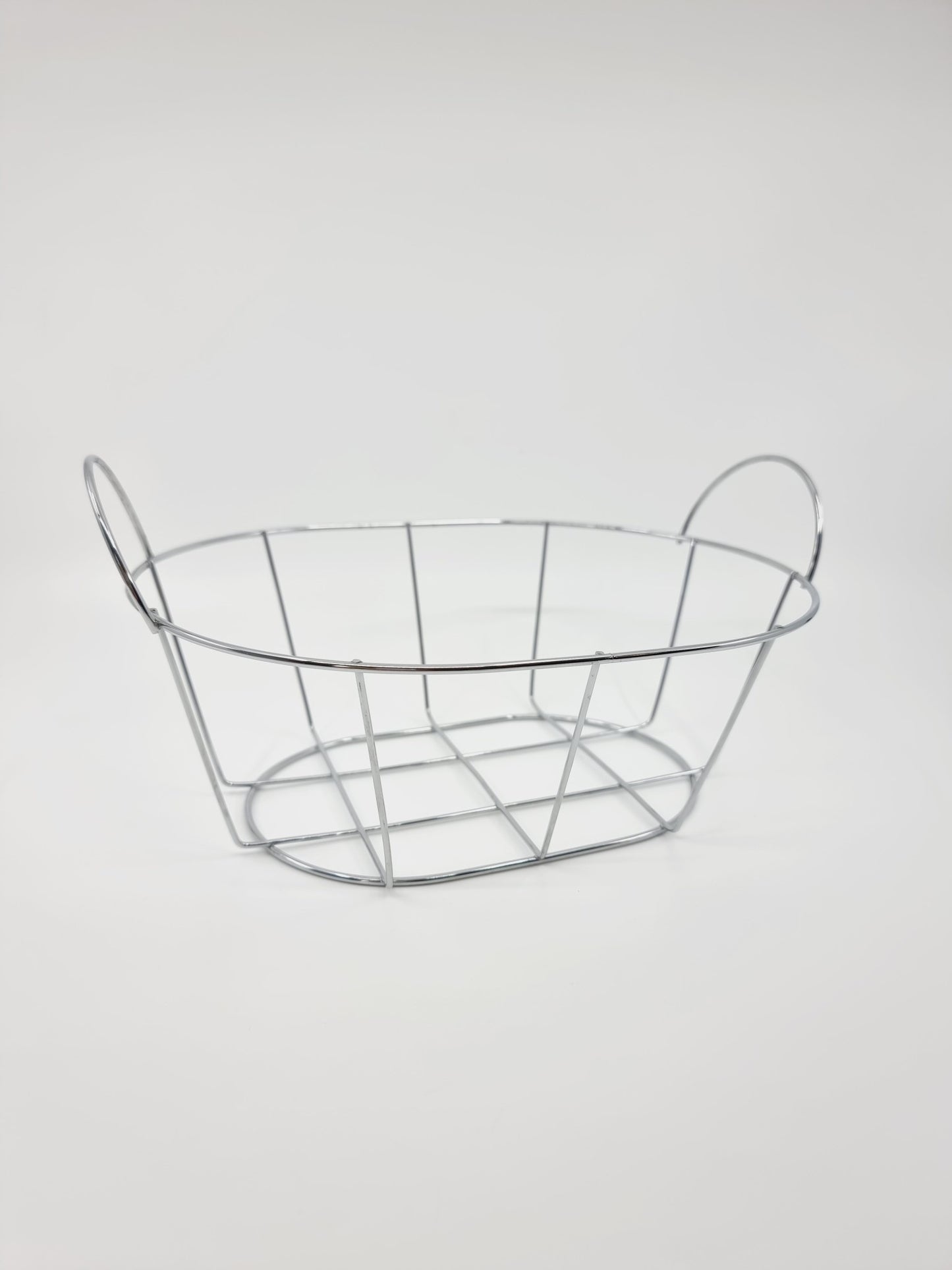 Corbeille en métal avec tissu