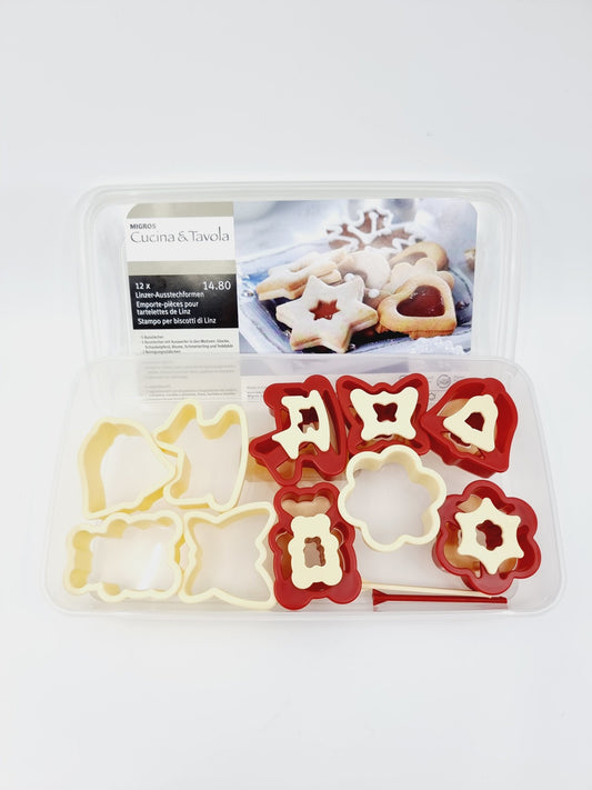 Emporte-pièces pour biscuits de Linz (12 pièces)