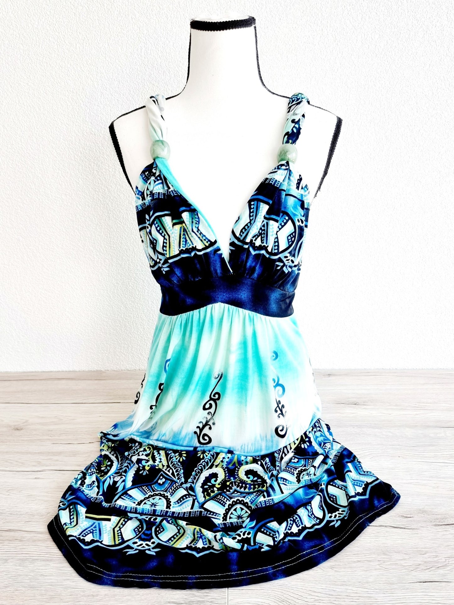 Robe estivale turquoise (SIZE : M)