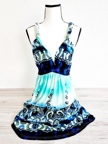 Robe estivale turquoise (SIZE : M)