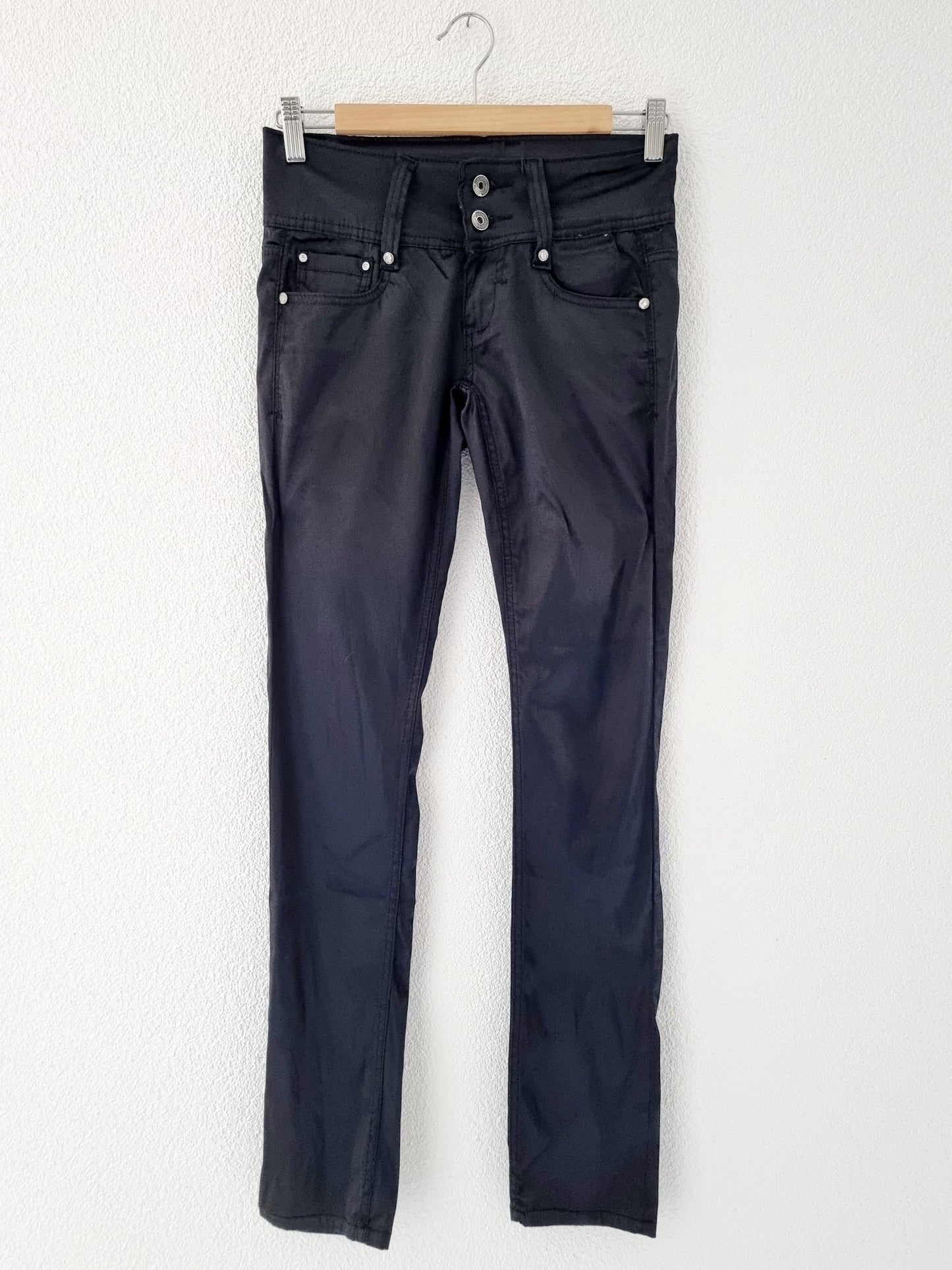 Pantalon noir satiné MONDAY SUPREME (SIZE : 36)