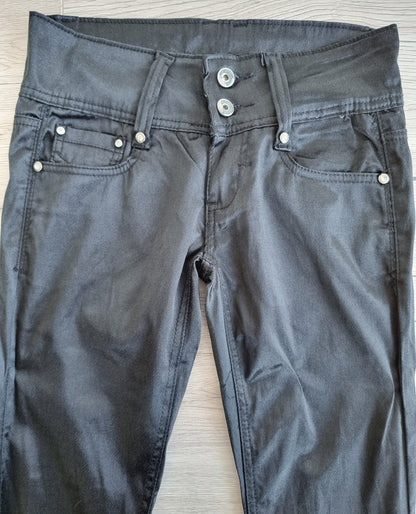 Pantalon noir satiné MONDAY SUPREME (SIZE : 36)
