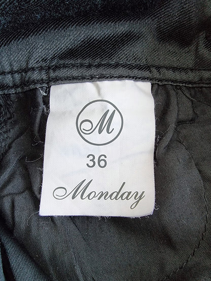 Pantalon noir satiné MONDAY SUPREME (SIZE : 36)