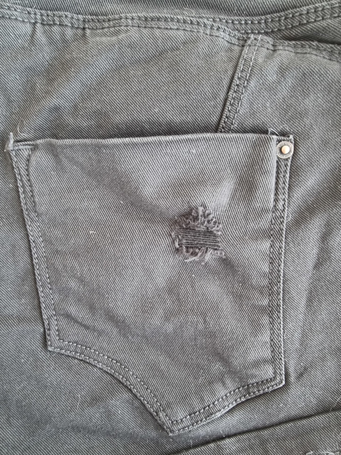 Short en jeans noir (SIZE : 34)