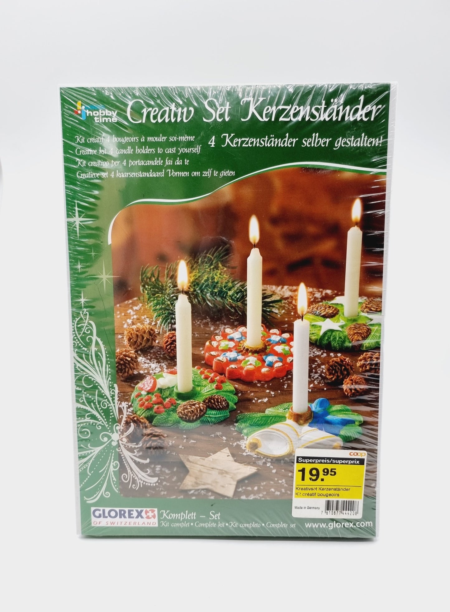 Kit créatif de 4 bougeoirs à mouler soi-même