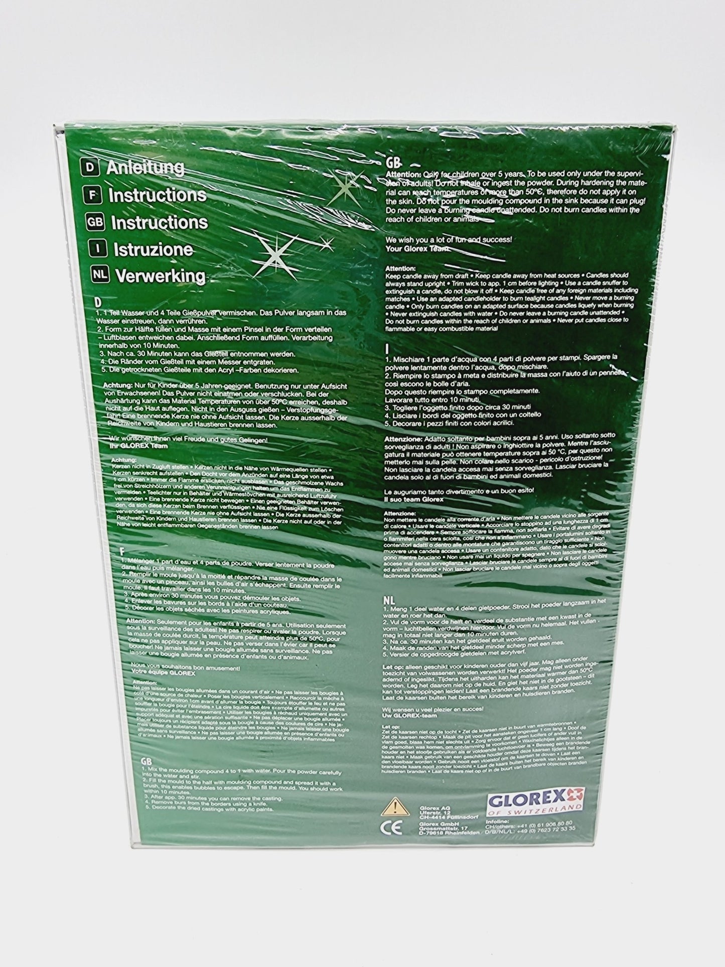 Kit créatif de 4 bougeoirs à mouler soi-même