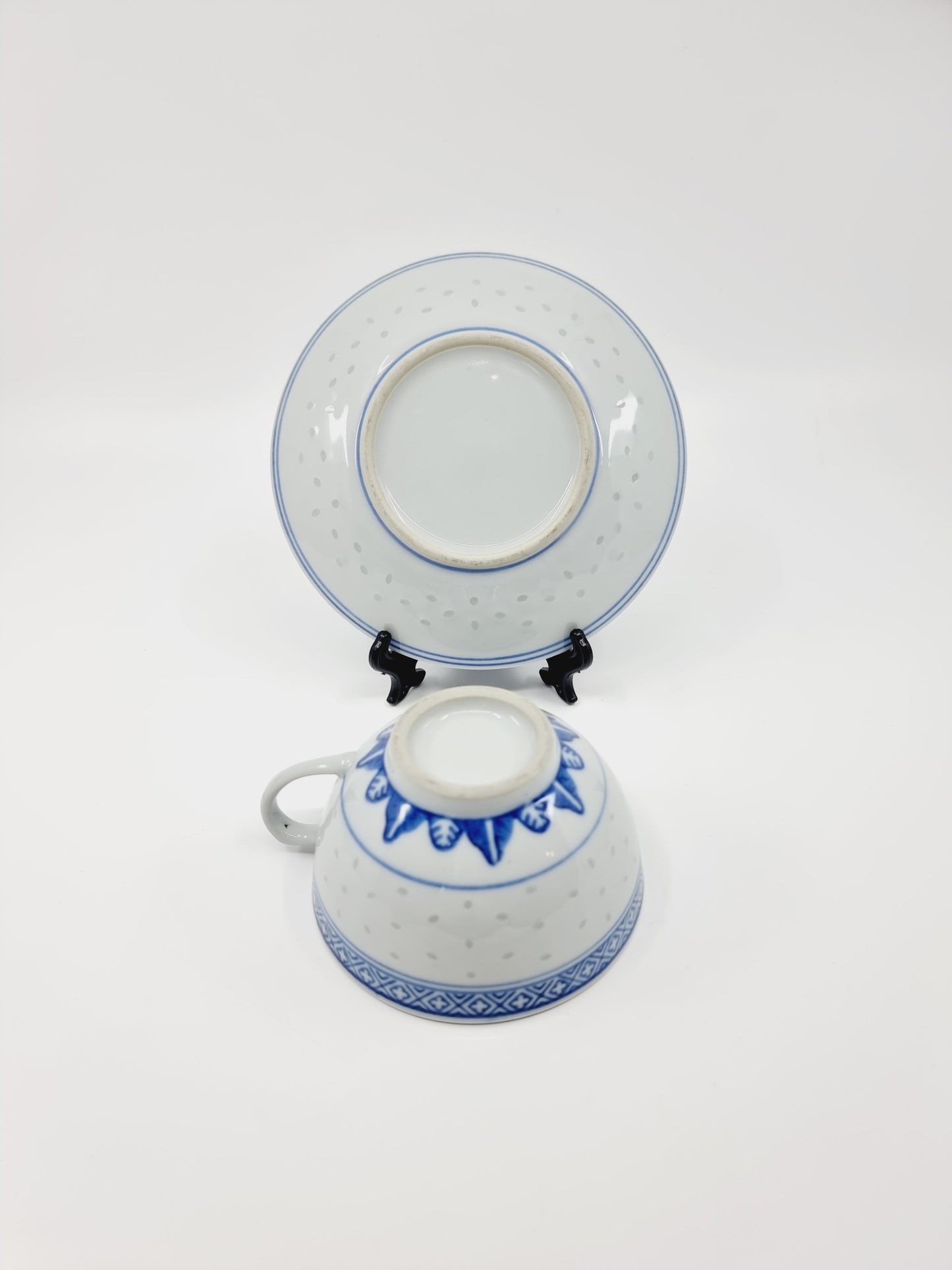 Théière avec 2 tasses et leur soucoupe - Chinoise