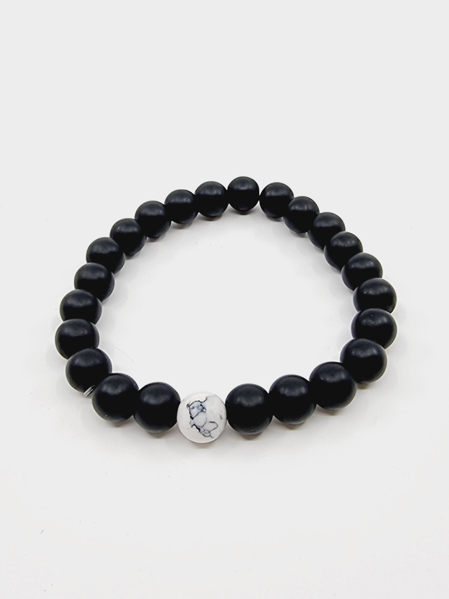 Bracelet perles noires