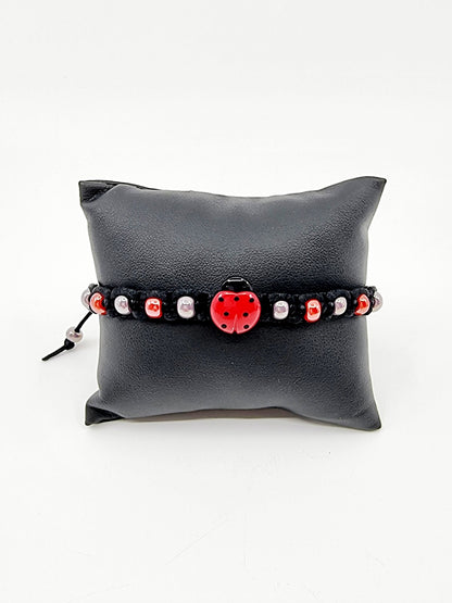 Bracelet - noir/coccinelle