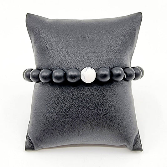 Bracelet perles noires