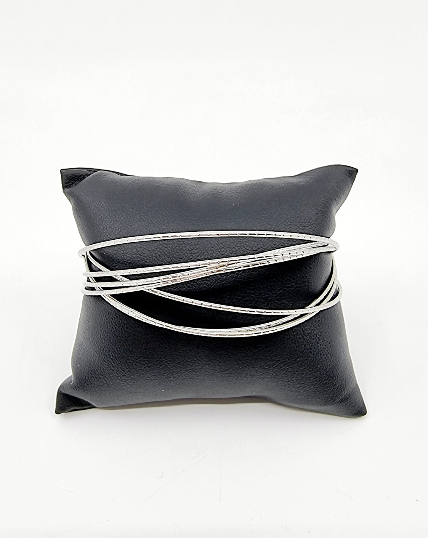 Ensemble de bracelets reliés - argenté (6 pièces)