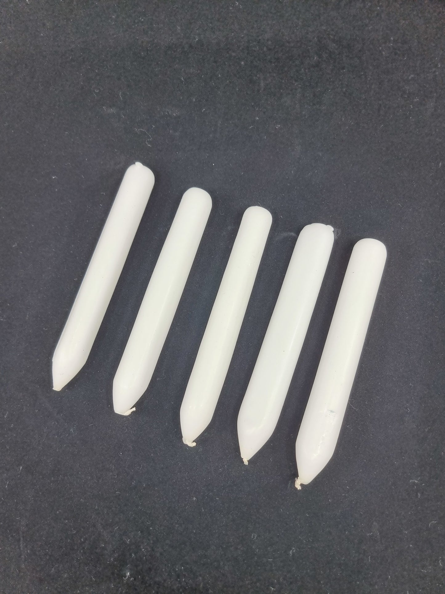 Lot de 5 bougies effilées