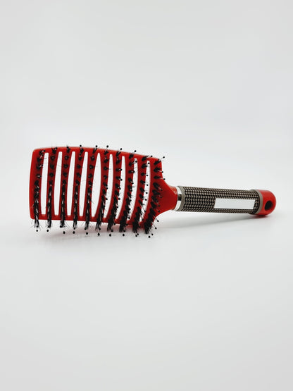 Brosse à cheveux démêlante - rouge