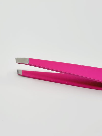 Pince à épiler en acier inoxydable - Rose cerise