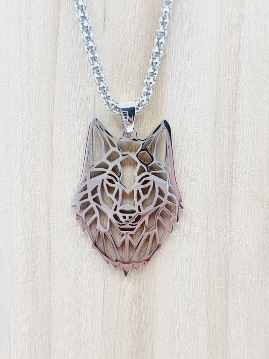Collier géométrique - Loup