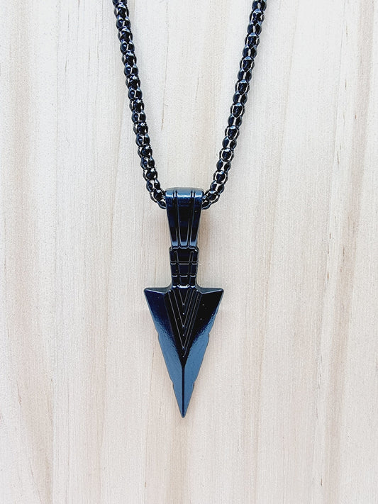 Collier flèche - noir