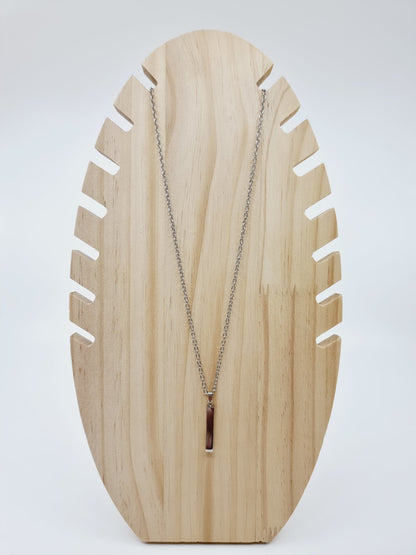 Collier tube - argenté