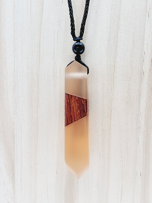 Collier en résine & bois -  Aidan