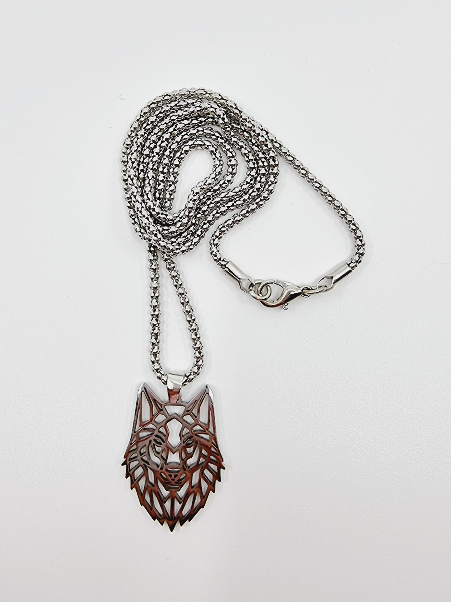 Collier géométrique - Loup