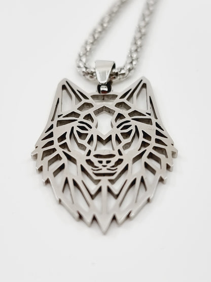 Collier géométrique - Loup