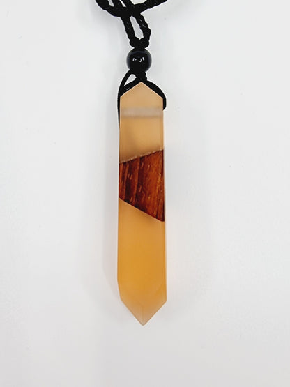 Collier en résine & bois -  Aidan
