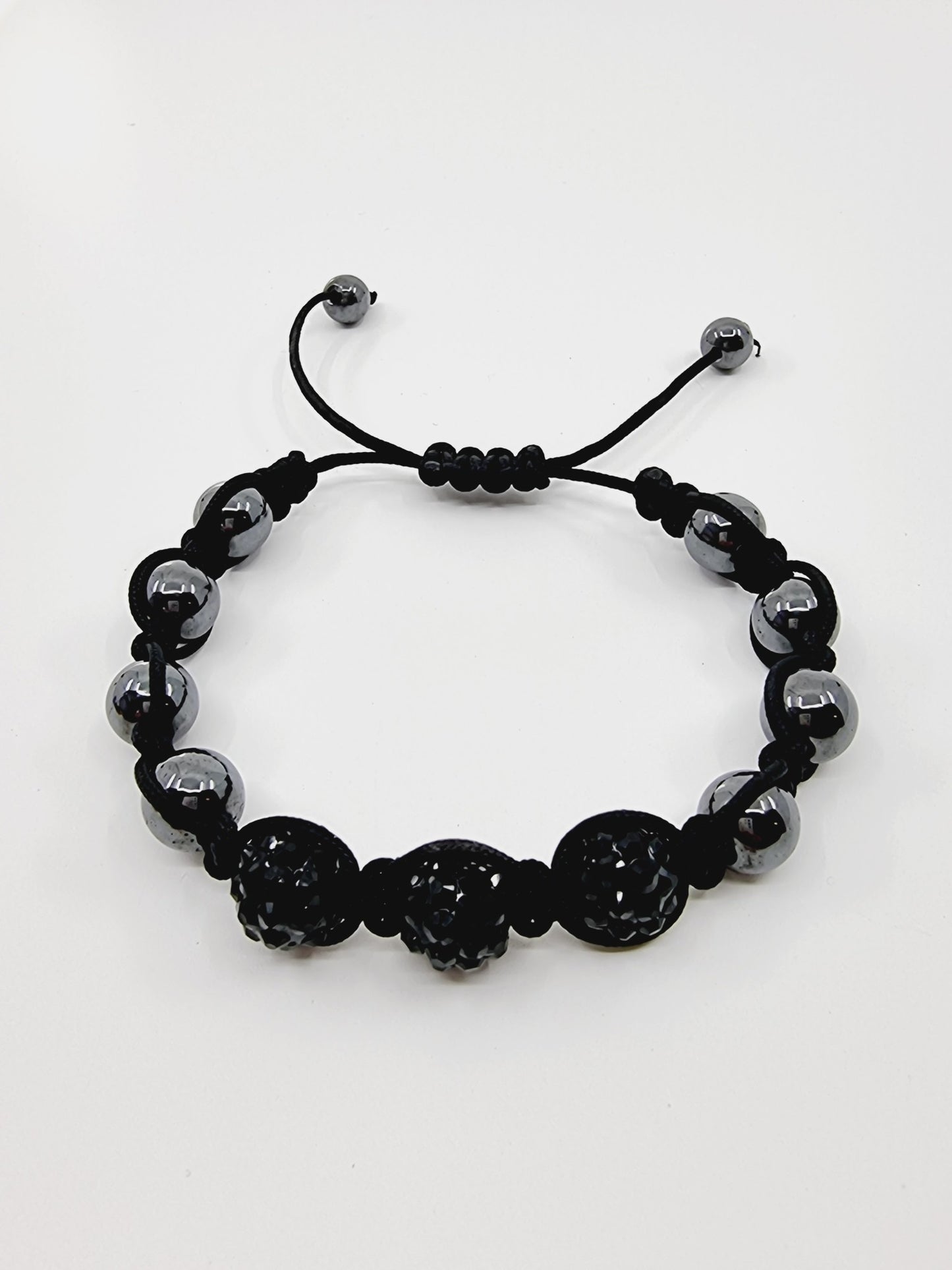 Bracelet shamballa - noir