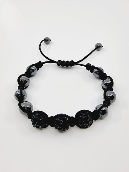 Bracelet shamballa - noir