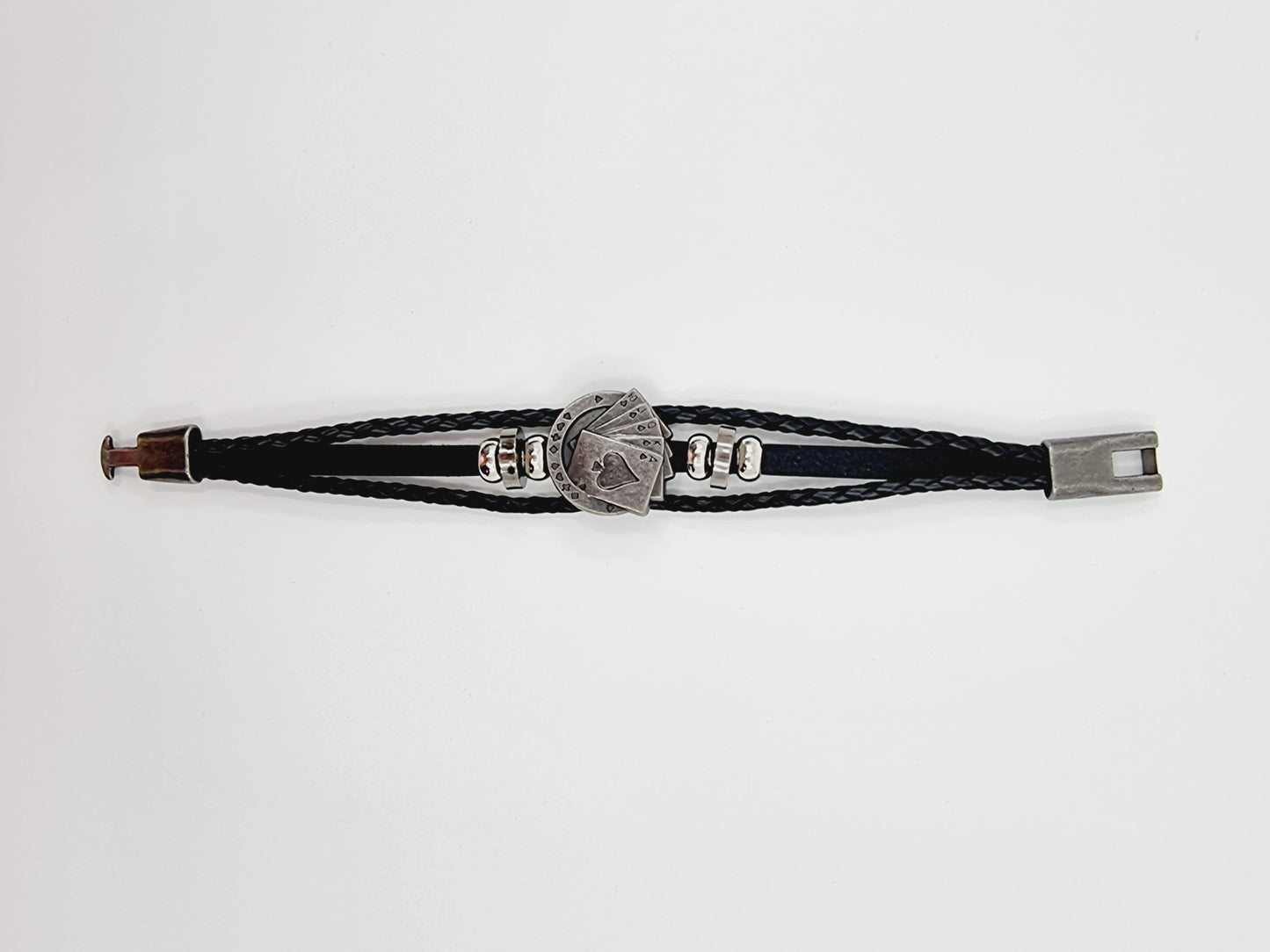 Bracelet en cuir - As de pique