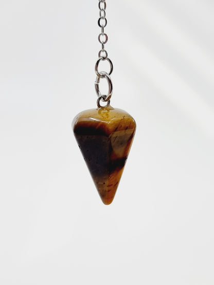 Pendule en pierre naturelle - oeil de tigre