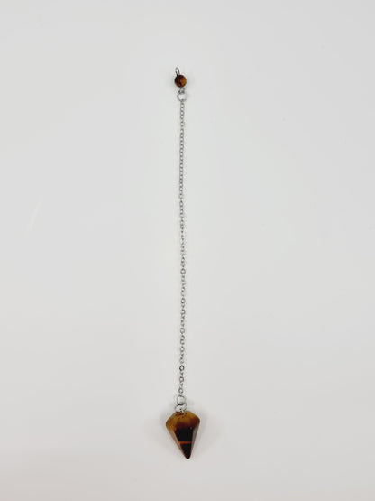 Pendule en pierre naturelle - oeil de tigre