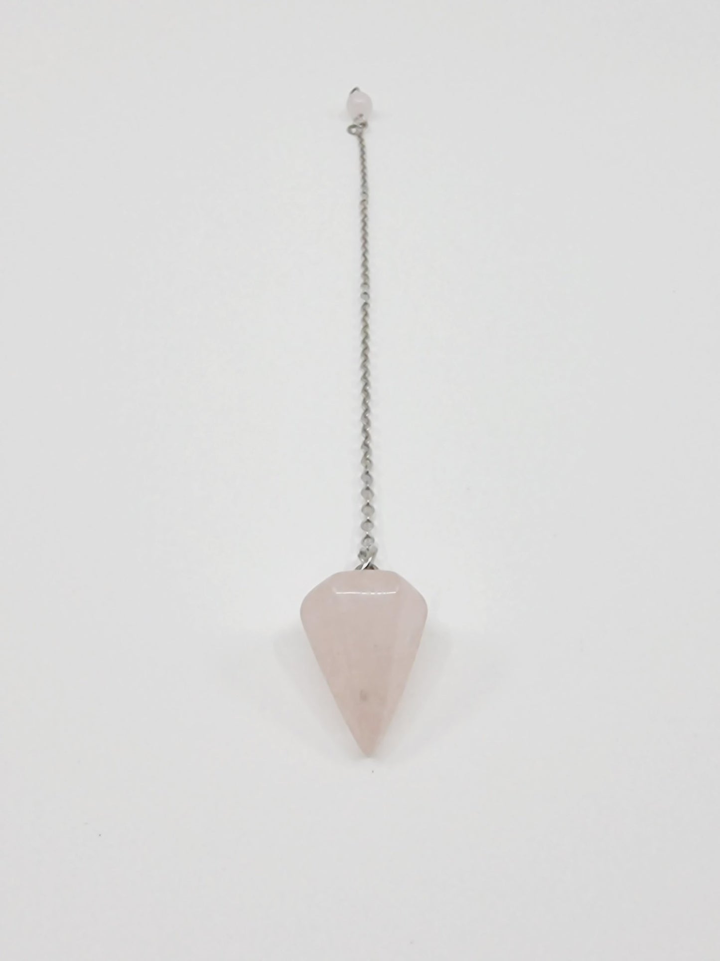 Pendule en pierre naturelle - quartz rose