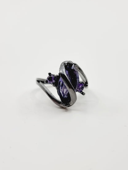 Bague en zircon violet (SIZE : 60)