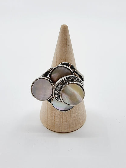Bague nacre en argent 925 (SIZE : 60)