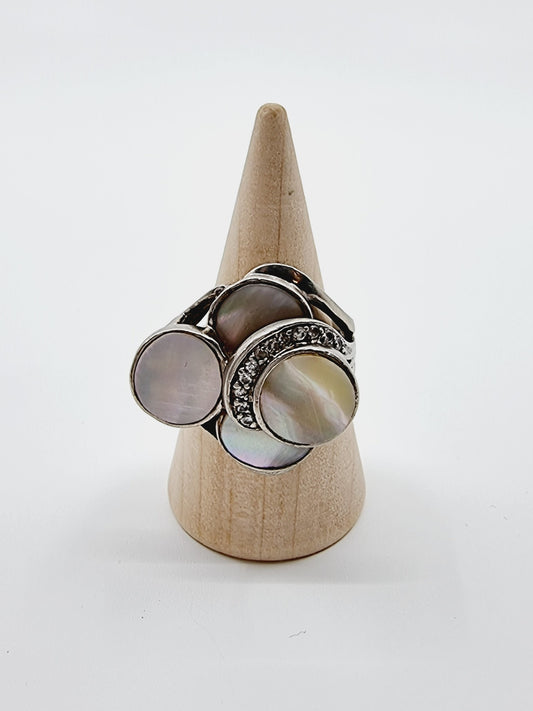 Bague nacre en argent 925 (SIZE : 60)