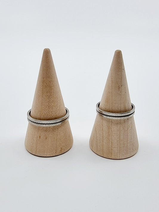 Alliances en argent 800 (SIZE : 62 & 59)