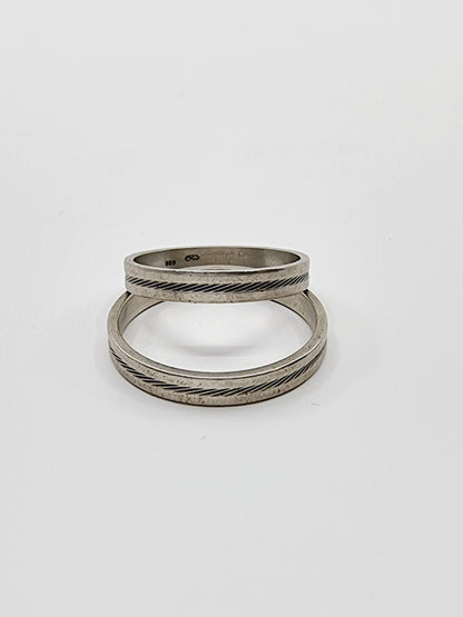 Alliances en argent 800 (SIZE : 62 & 59)