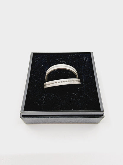 Alliances en argent 800 (SIZE : 62 & 59)