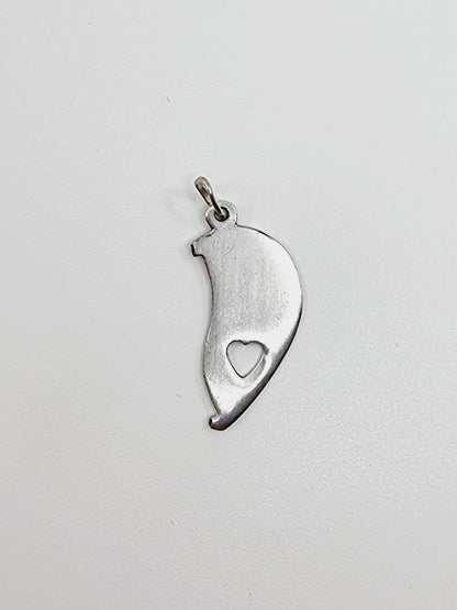 Pendentif demi coeur